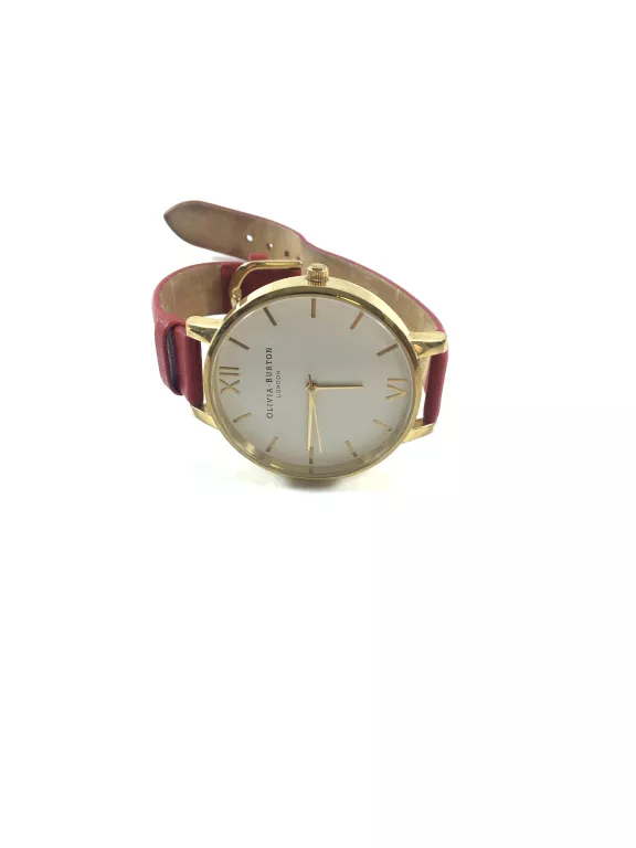 ZEGAREK OLIVIA BURTON LONDON CZERWONY PASEK