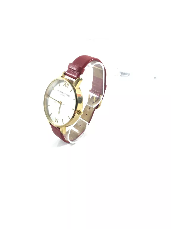 ZEGAREK OLIVIA BURTON LONDON CZERWONY PASEK