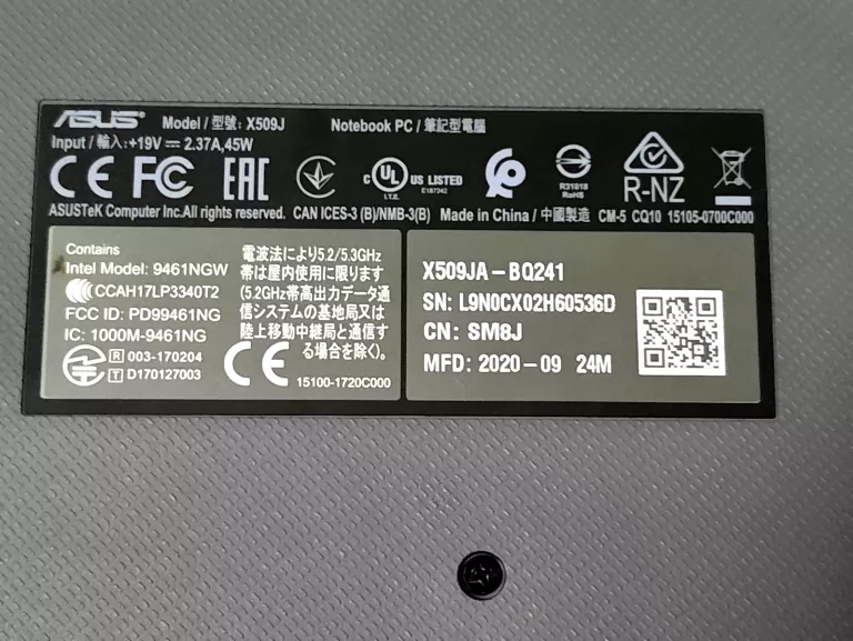 LAPTOP ASUS X509J /WARTO