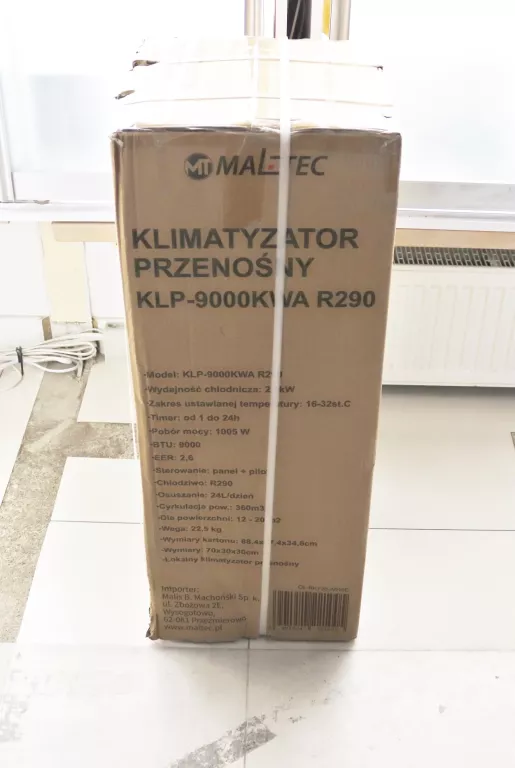 KLIMATYZACJA 3W1 KLIMATYZATOR KLP-9000KWA R290