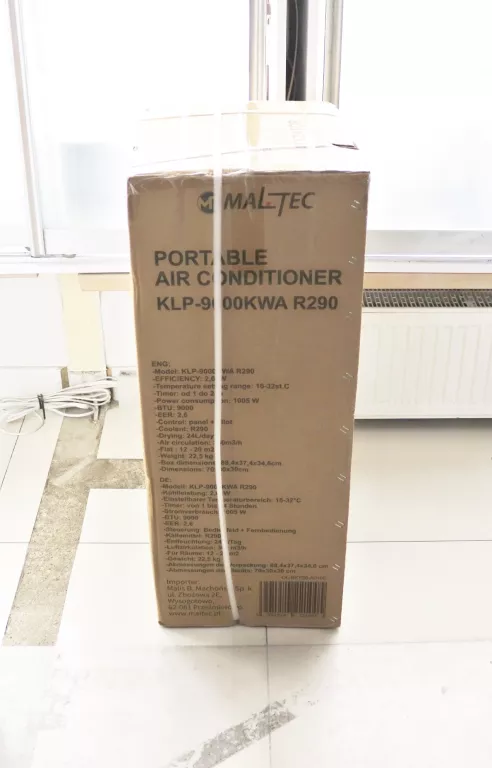 KLIMATYZACJA 3W1 KLIMATYZATOR KLP-9000KWA R290