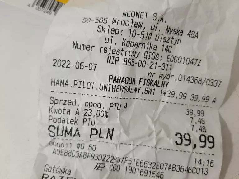 HAMA 00012307 PILOT UNIWERSALNY 8W1