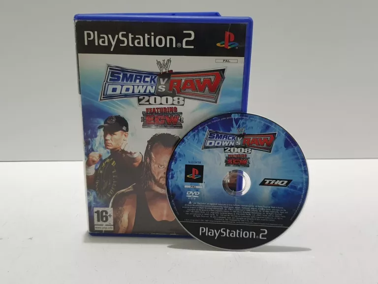 GRA NA PLAYSTATION 2 WWE SMACKDOWN VS. RAW 2008