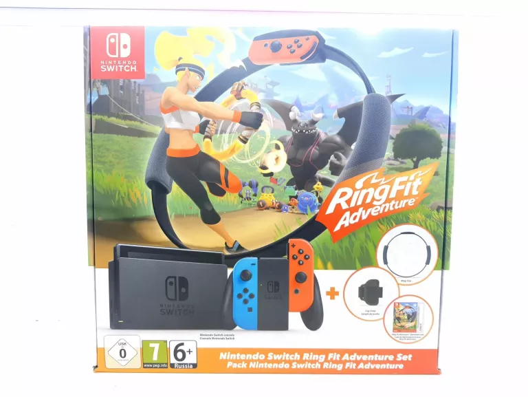 KONSOLA NINTENDO SWITCH + RING FIT, DUŻY ZESTAW