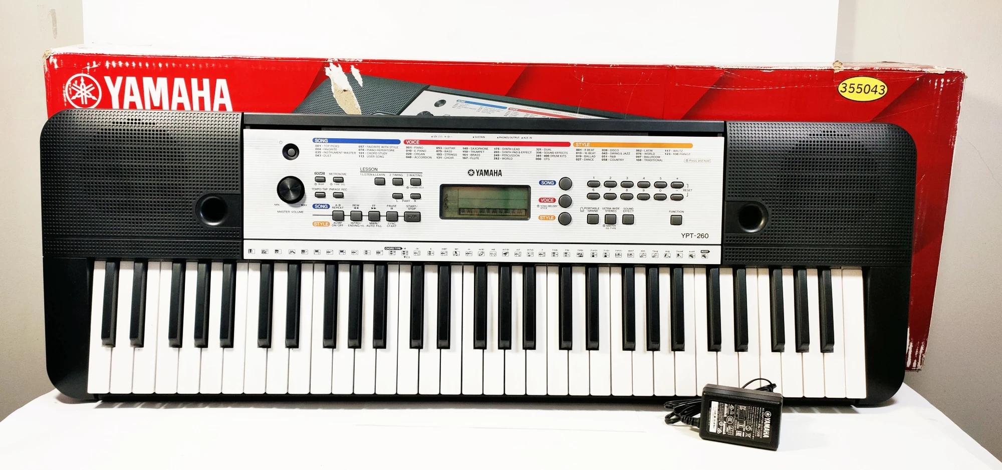 keyboard-yamaha-ypt-260-komplet-stan-uzywany