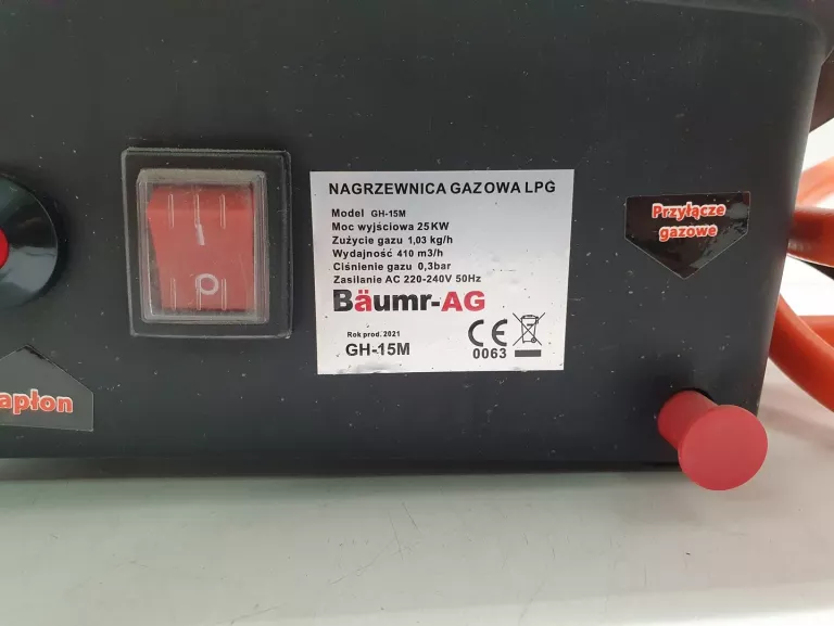 NAGRZEWNICA GAZOWA LPG BAUMR-AG GH-15M
