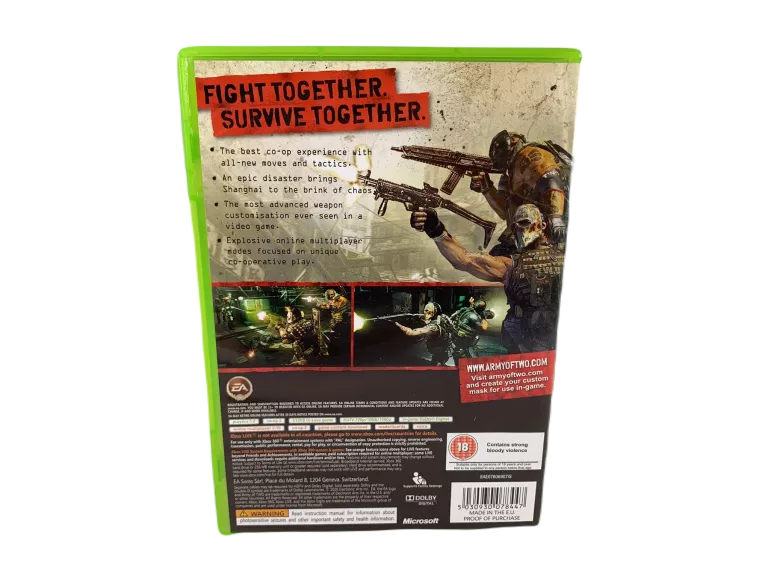 GRA XBOX 360 ARMY OF TWO STAN DB GLIWICE