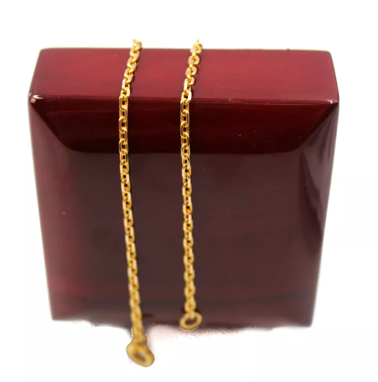 ELEGANCKI ZŁOTY KUTY ŁAŃCUSZEK PR. 585 5,87G