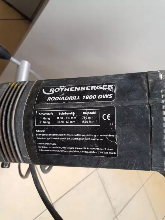 WIERTNICA ROTHENBERGER RODIADRILL 1800 DWS/1