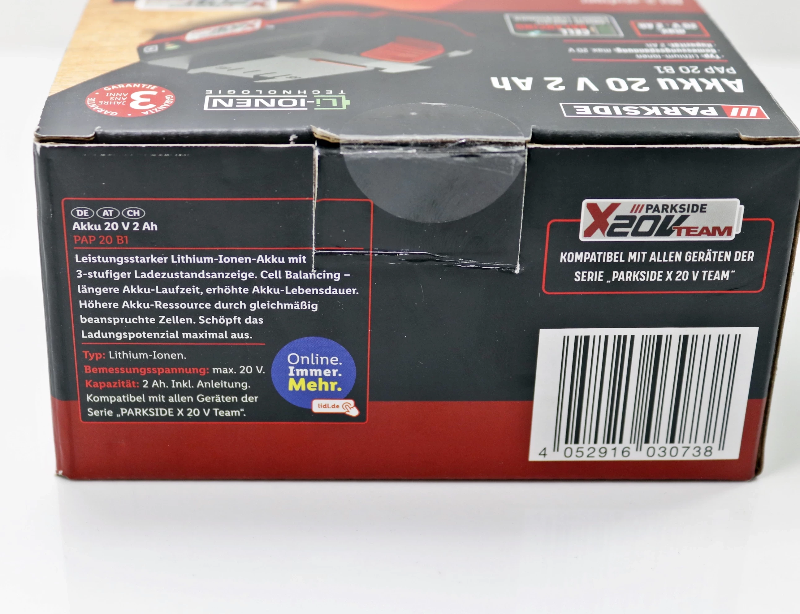 akumulator-parkside-akku-20-v-2-ah-napiecie-v-20-v