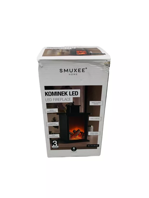 kominek-led-lampion-latarnia-imitacja-ognia-smuke-stan-powystawowy