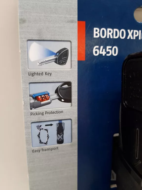 ZAPIĘCIE ROWEROWE SKŁADANE ABUS BORDO XPLUS 6450