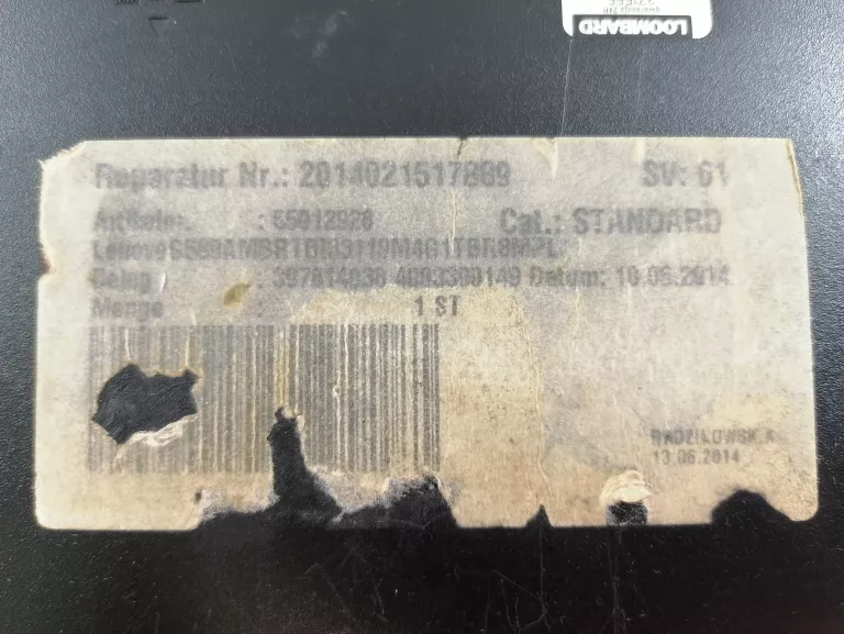 LAPTOP LENOVO G580 I3-3100M 4/250GB