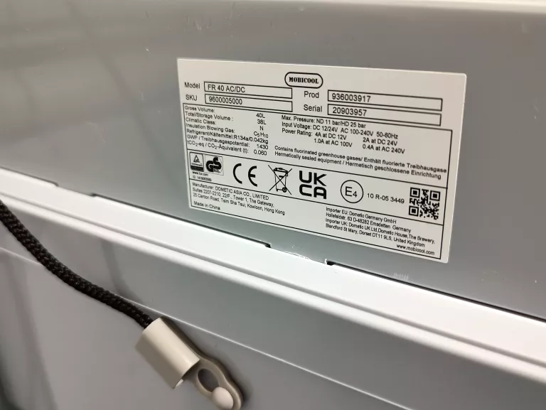 KOMPRESOROWA LODÓWKA TURYSTYCZNA MOBICOOL FR40 #K