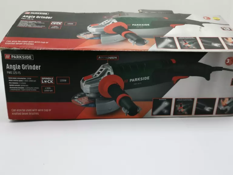 SZLIFIERKA KĄTOWA PARKSIDE PWS 125 F5