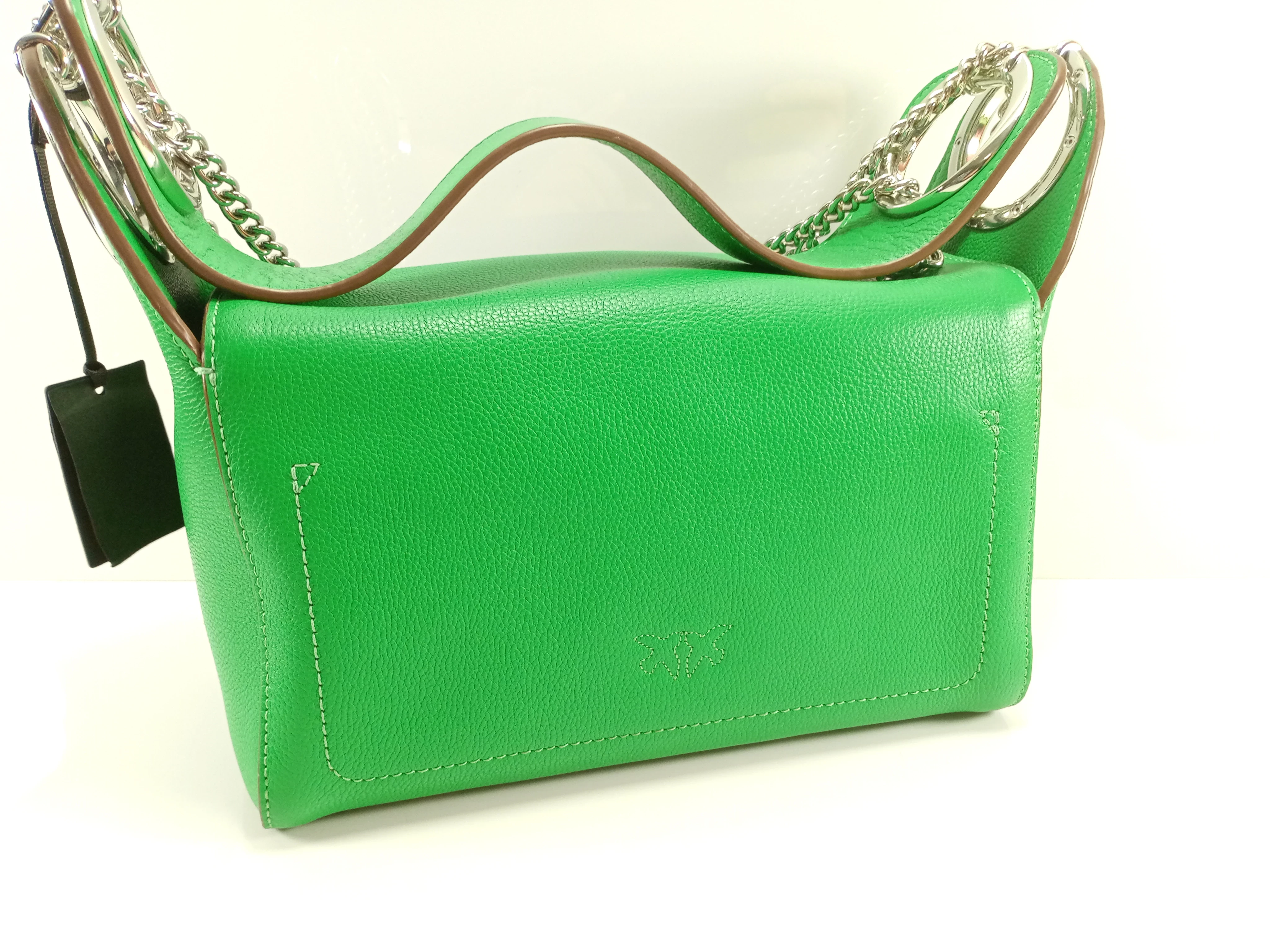 torebka-pinko-zielona-stan-powystawowy