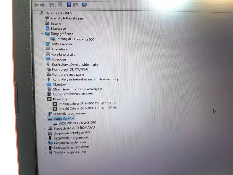 LAPTOP LENOVO IDEAPAD 330-15IGM 250 GB DYSK 4GB