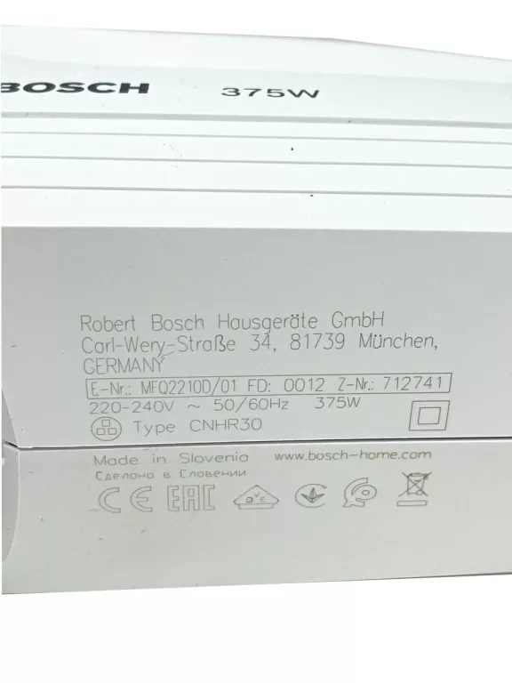 MIKSER RĘCZNY BOSCH ROBOT MFQ 2210D TURBO! 375W