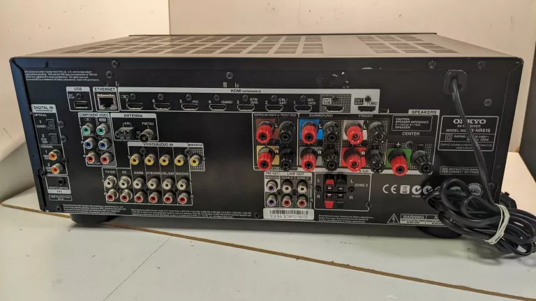 AMPLITUNER 7.2 ONKYO TX-NR616 * BRAK DŹWIĘKU