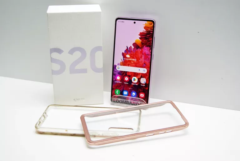 TELEFON SAMSUNG S20FE RÓŻOWY + OBUDOWA 360