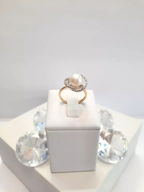 OKAZJA!!! ELEGANCKI ZŁOTY PIERŚCIONEK 14K