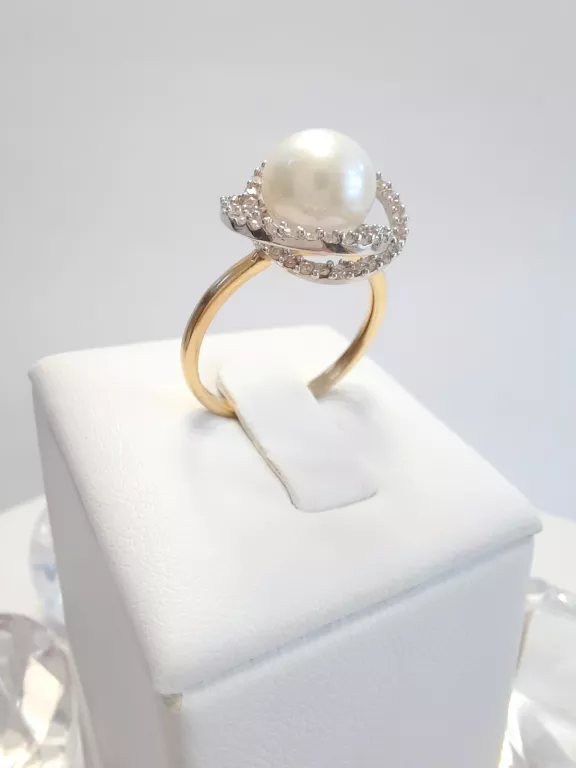 OKAZJA!!! ELEGANCKI ZŁOTY PIERŚCIONEK 14K