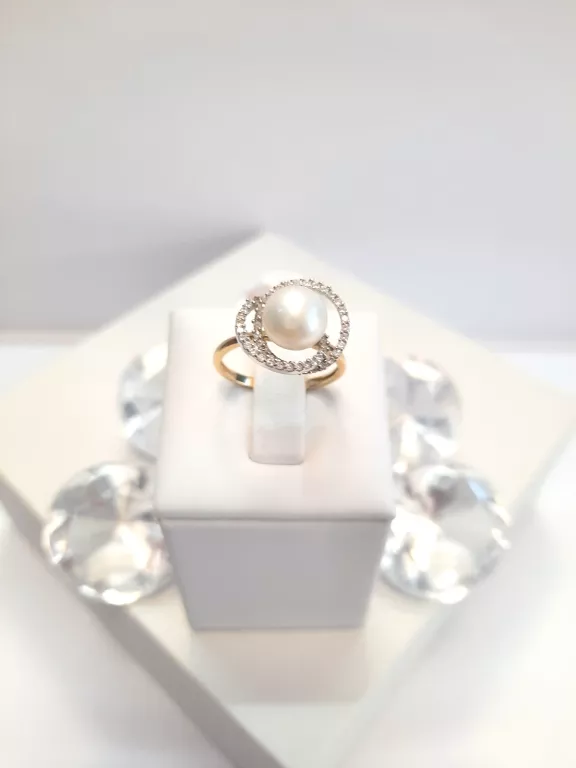OKAZJA!!! ELEGANCKI ZŁOTY PIERŚCIONEK 14K