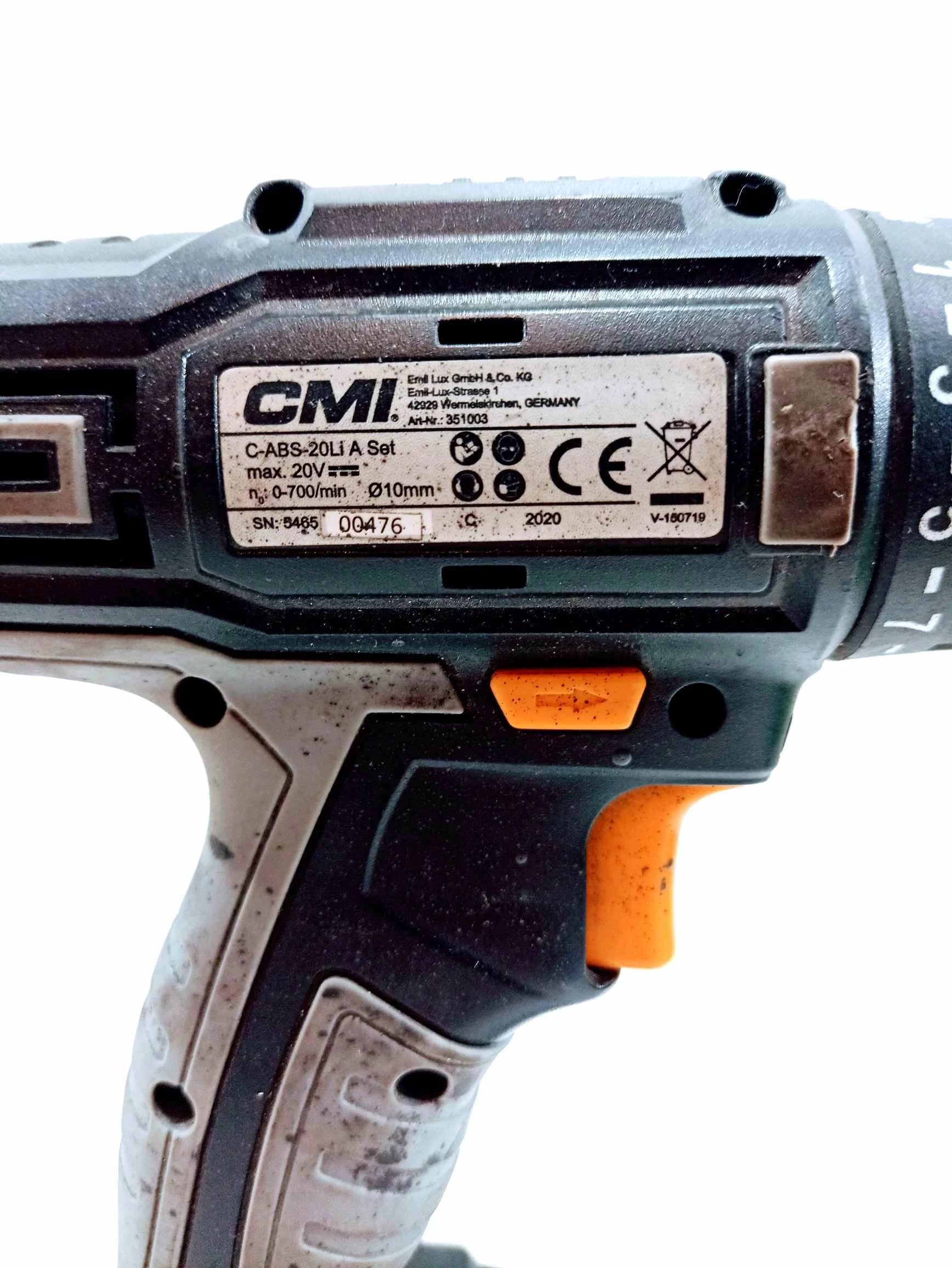 cmi-wiertarko-wkretarka-akumulatorowa-20v-2-x-aku-ean-gtin-4007873510021