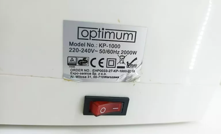 OPTIMUM KURTYNA POWIETRZNA CERAMICZNA KP1000