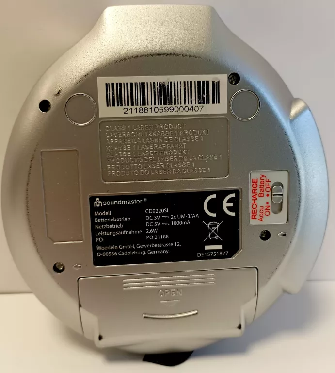 ODTWARZACZ CD SOUNDMASTER CD9220