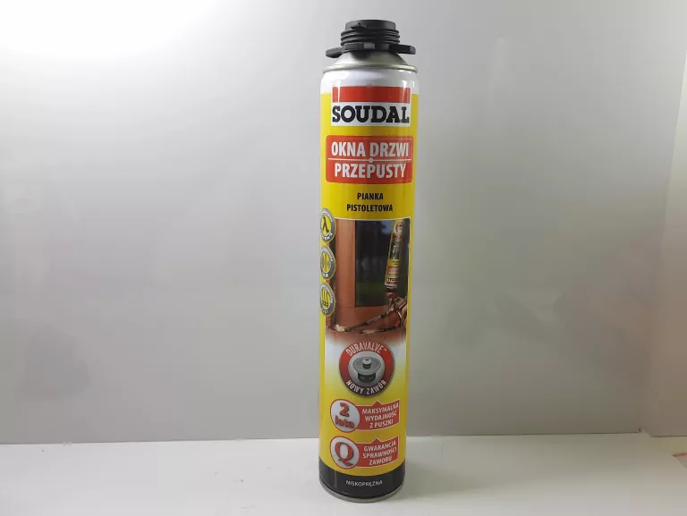 PIANKA PISTOLETOWA SOUDAL 750 ML YELLOW