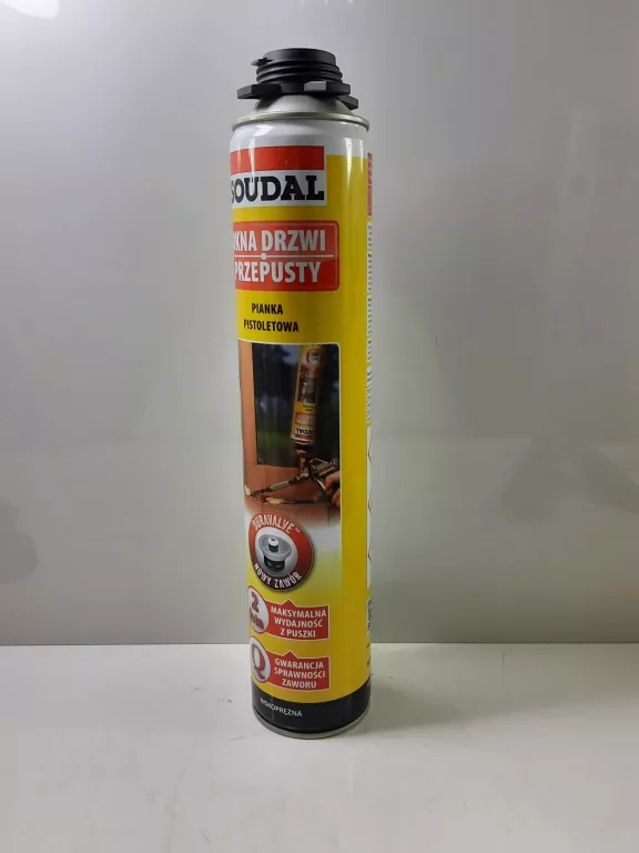 PIANKA PISTOLETOWA SOUDAL 750 ML YELLOW