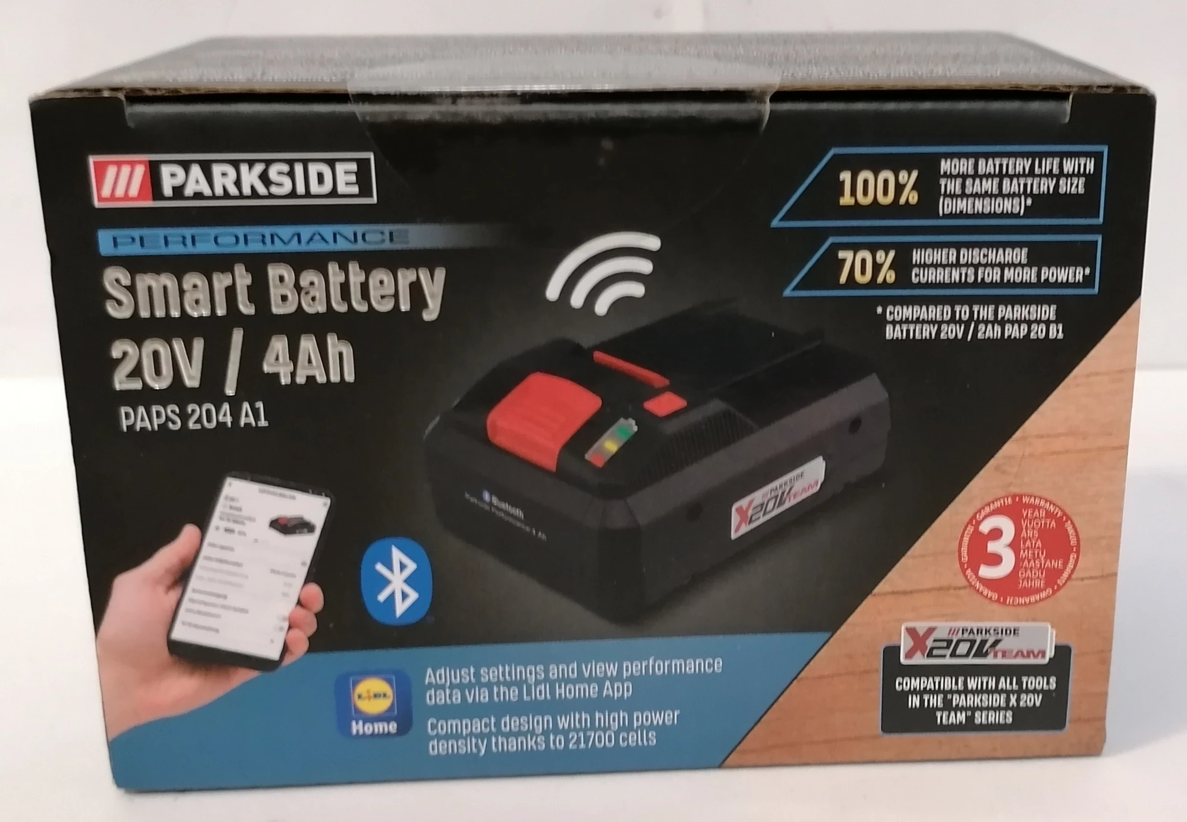 AKUMULATOR PARKSIDE SMART BATTERY 20V 4AH KPL Akumulatory do