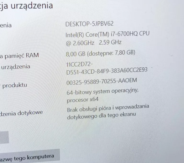 LAPTOP LENOVO IDEAPAD 700 I7 1TB HDD 8GB RAM