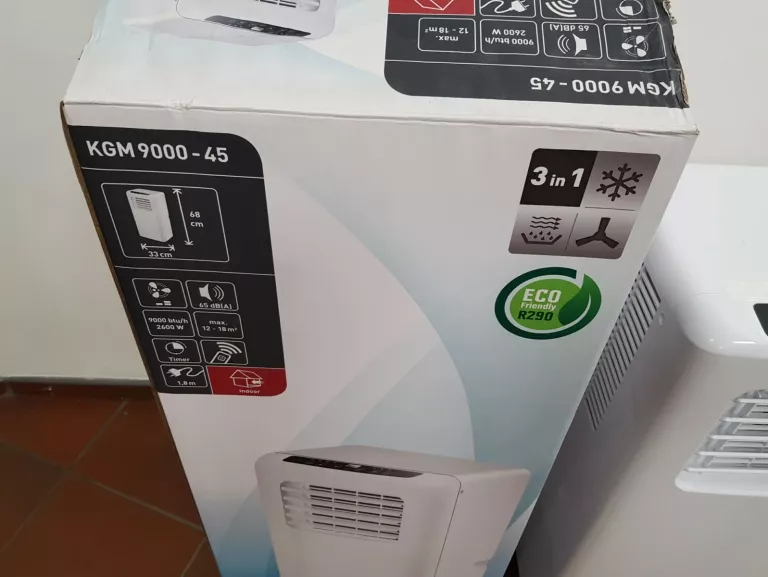 KLIMATYZATOR PRZENOŚNY 9000 BTU 2600W KOMPLET