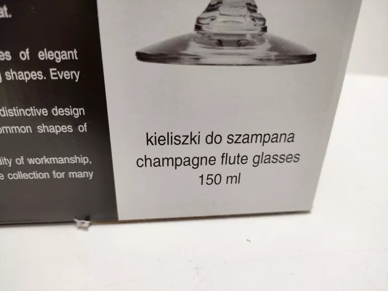 KROSNO KRISTA FINESIA KIELISZKI SZAMPAN 6 X 150ML