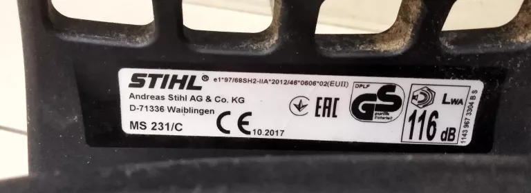 PIŁA STIHL MS231/PROWADNICA STIHL DO RZEŹBIENIA