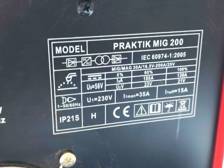 SPAWARKA MIGOMAT IGBT IDEAL PRAKTIK MIG 200 230V