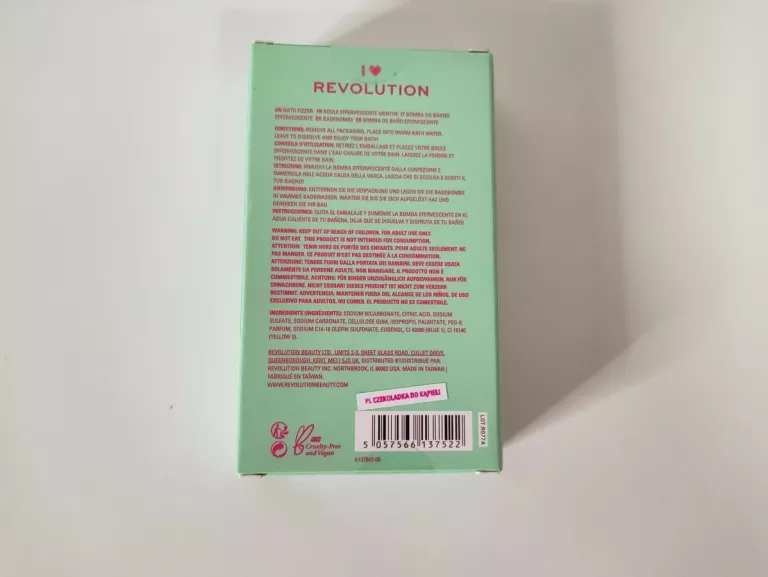 CZEKOLADKA DO KĄPIELI REVOLUTION MINT BAR FIZZER