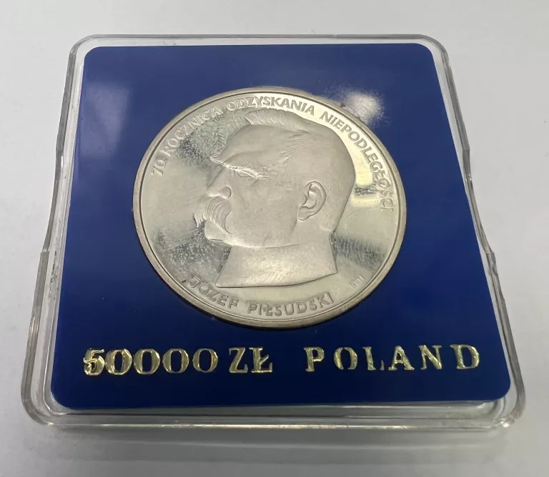 MONETA 50000 ZŁ PIŁSUDSKI 1988