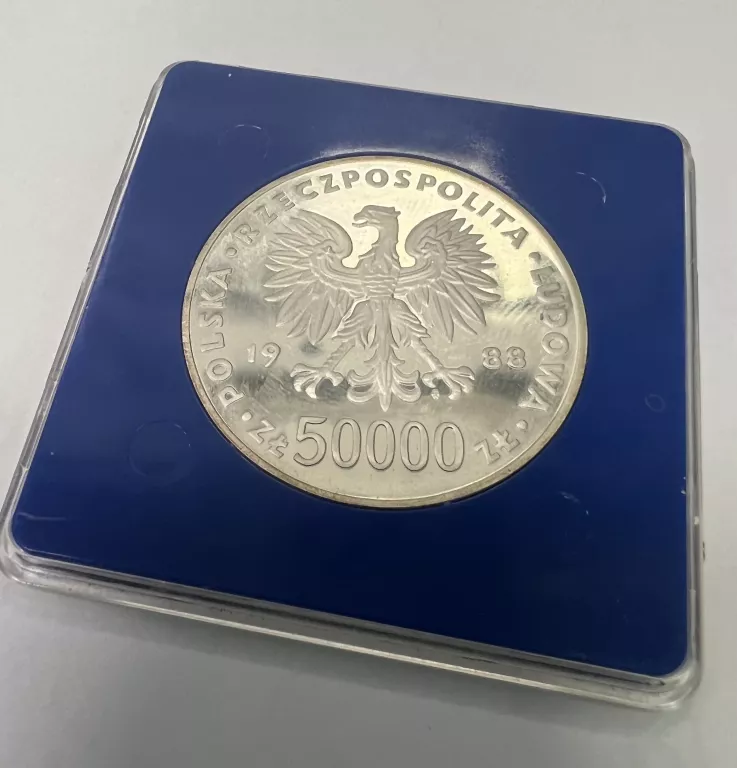 MONETA 50000 ZŁ PIŁSUDSKI 1988