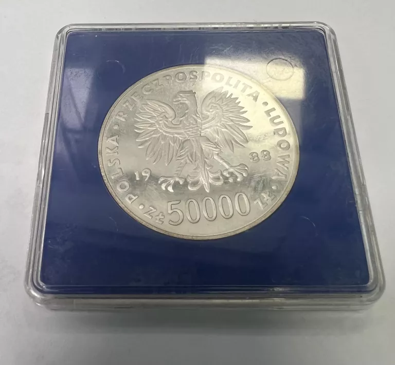 MONETA 50000 ZŁ PIŁSUDSKI 1988