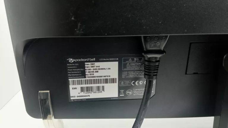 MONITOR DOTYKOWY PACKARD BELL VISEO 200T