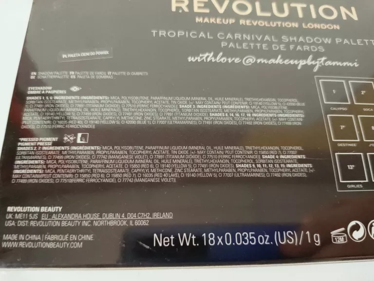 revolution-paleta-cieni-x-tammi-tropical-carnival-forma-prasowane