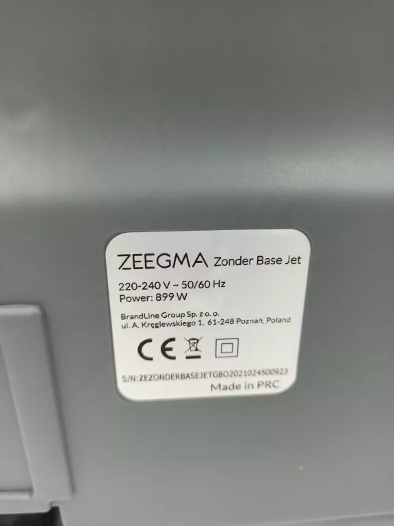 ODKURZACZ BEZWORKOWY ZEEGMA ZONDER BASE JET