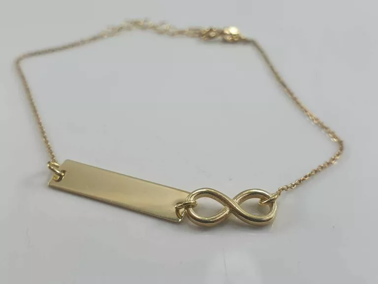 nowa-zlota-bransoletka-infinity-p585-126g-19cm-material-15835-2