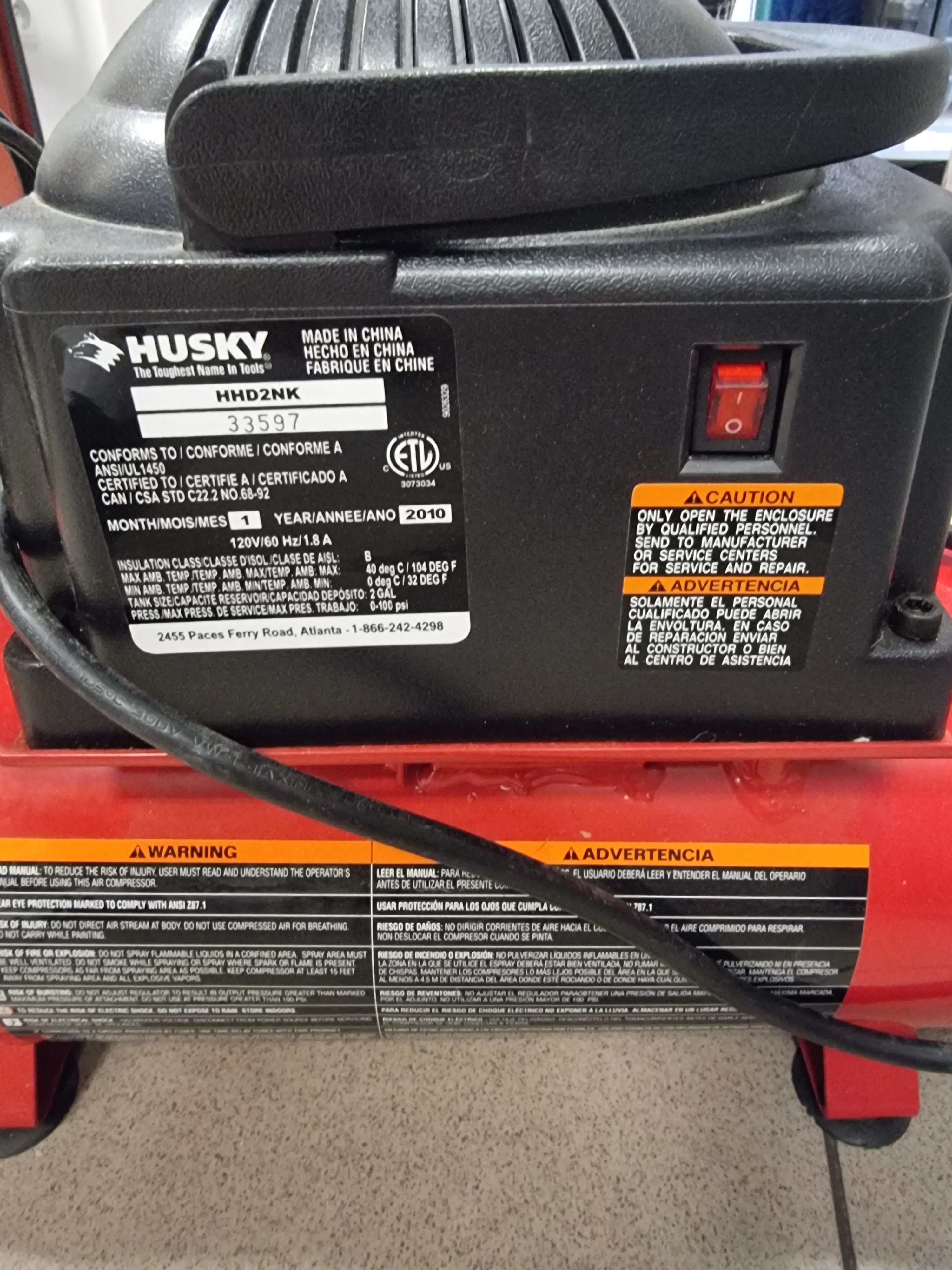 KOMPRESOR HUSKY WHISPER 68
