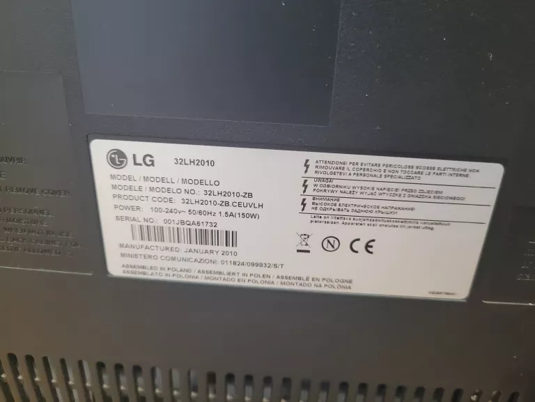 TELEWIZOR LG LH2010 ODBIÓR OSOBISTY