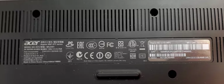 ACER ASPIRE V15 NITRO 15.6/I5-5200U/8G/1TB+8/W8.1