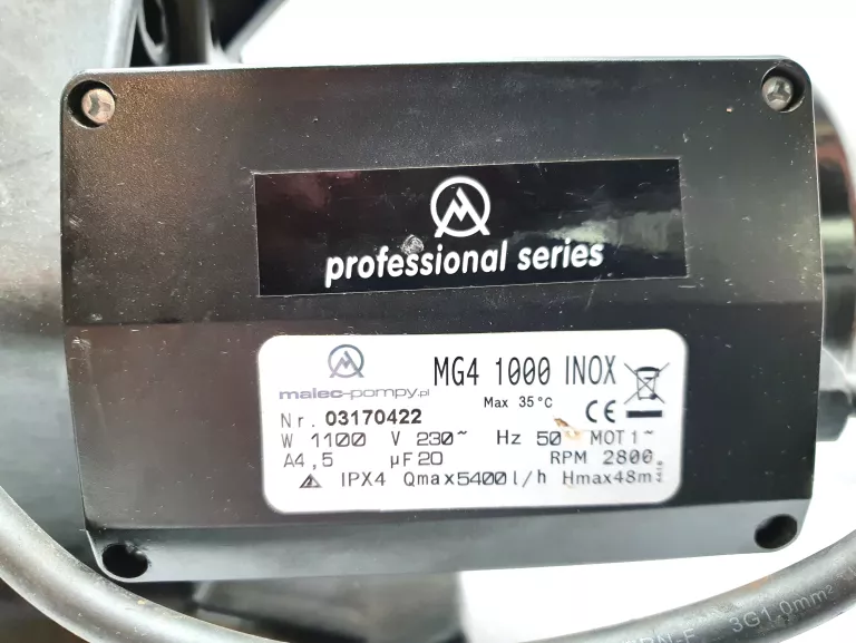 POMPA HYDROFOROWA MG4 1000 INOX MALEC